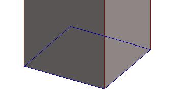 Drag the extrude handle a distance of 4 mm. Click on. Your model now looks like a building block. Changing the viewpoint.
