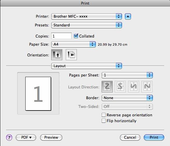 ControlCenter2 Introduceţi un nume în Name for Copy (Nume pentru Personalizare) (maxim 30 de caractere).