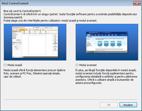 3 ControlCenter4 3 Prezentare generală 3 ControlCenter4 este un utilitar software care permite accesarea rapidă şi simplă a aplicaţiilor utilizate cel mai frecvent.
