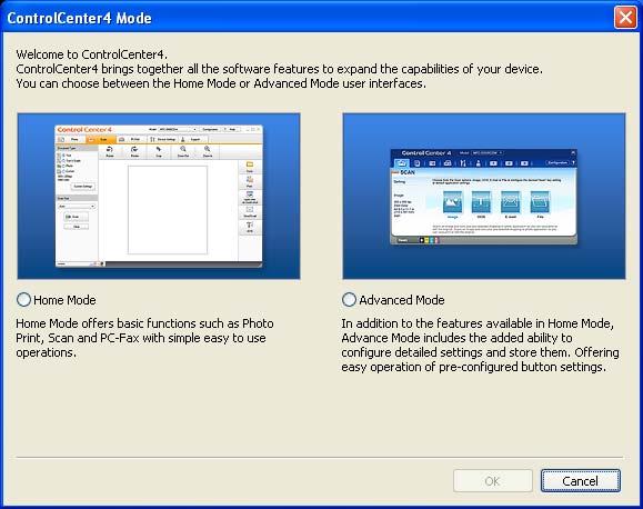 ControlCenter4 Instrucţiuni de bază privind scanarea 4 În această secţiune este prezentat un exemplu de scanare a unui fişier PDF utilizând butonul (File (Fişier)) în Modul avansat.