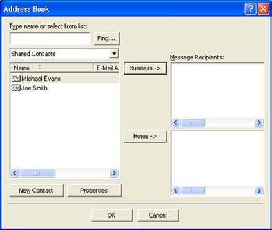 Există cinci tipuri de agende: Brother Address Book, Outlook, Outlook Express, Windows Mail Address şi Windows Contacts.