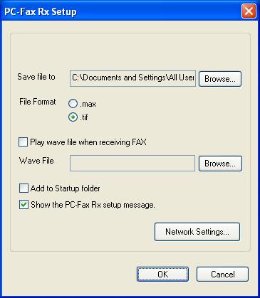 Aplicaţia Brother PC-FAX (pentru modelele MFC) Configurarea calculatorului dumneavoastră 6 a Faceţi clic dreapta pe pictograma PC-FAX din bara de activităţi şi apoi faceţi clic pe PC-Fax Rx Setup