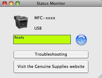 Imprimarea şi trimiterea şi primirea faxurilor Status Monitor (Monitor de stare) 8 Utilitarul Status Monitor este un instrument software configurabil pentru monitorizarea stării aparatului şi vă