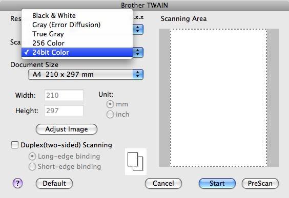 Scanarea True Gray (Gri autentic) Se foloseşte pentru imagini foto sau grafice. Acest mod este mai precis deoarece foloseşte 256 de nuanţe de gri.