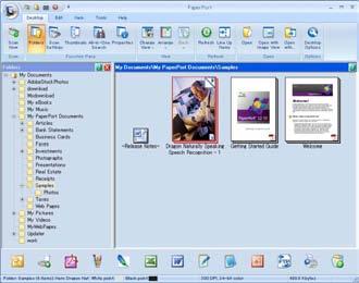 Scanarea Utilizarea aplicaţiei Nuance PaperPort 12SE 3 Aplicaţia Nuance PaperPort 12SE este compatibilă numai cu Windows XP (SP3 sau o versiune ulterioară), XP Professional x64 Edition (SP2 sau o