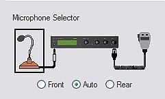 Microphone Selection: microkeyer II supports two microphone inputs.