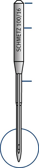 Needle Anatomy butt NM 100 SIZE 16 shank blade