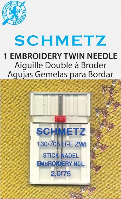 Embroidery Twin Size: 2.0/75, 3.