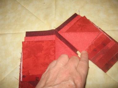 right side, fold and flip to center.