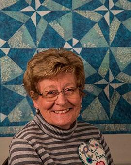 Ann K. She started quilting through the inspiration of her daughter in Washington State, who is a great quilter.