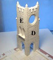 Glue pieces "E" to "D" together for each side, but do not glue them down to the