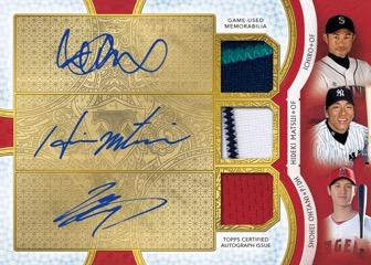 Triple Threads Autograph Relic Combo Card Ruby Parallel Triple Threads Autograph Relic