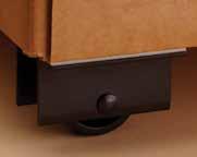 Square, adhesive backed base 3/4" height rounded contour foot One piece, reinforced design that supports up to 100 lbs.