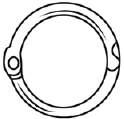 Steel Rings Hinged Snap Rings Hinged design snaps easily and locks securely. Multipurpose rings.