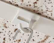 Ceiling Hooks & Clips J Hook With Adhesive Simply peel and stick for a secure hold on ceiling grids or
