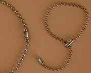 Beaded Chain Assemblies Our most popular lengths of attractive beaded (ball) chain assemblies with factory installed single connector end.