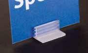 Gripper Sign Gripper Sign Holder Gripper fins hold sign securely in vertical (flag) or horizontal position. Adhesive bottom adheres to clean, flat surfaces. Use wider base for more stability.