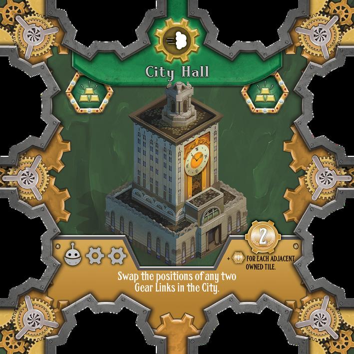 a) Activate Tile(s) Activate the special ability of a City tile by laying down one of your workers present on the tile and spending the resources shown in the lower left corner of the tile (The robot