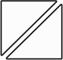 Light Fabric: Border Chisel Light Fabric: Border Corner Half Square Triangles Cut 64 chisels: Cut 2 6¼" x WOF strips.
