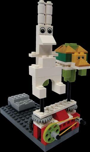 The Power Functions M-Motor is compatible with both LEGO building systems and can be used with the LEGO Education WeDo