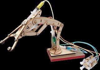 It brings together everything needed for your classroom of 20 to 40 students working in teams of two or four to get a grip on the hydraulic robot arm