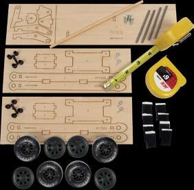 Featuring laser-cut parts, this Crane Kit can be built easily students quickly move on to experimenting with load, ballast, and other concepts.
