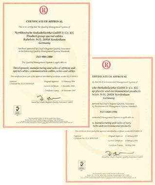 Certification NSW reputation has been established on the manufacture of cables of