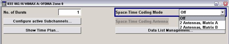 Space time coding