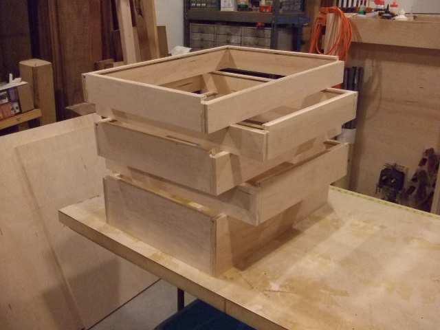 (2) 4½ x 25 and 7 x 25 I used simple braded and glued butt joints, but