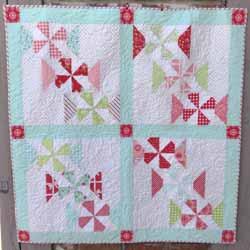 Arrange as shown and sew together into three rows measuring 6.5" x 18.5". Combine 3 rows to form an 18.