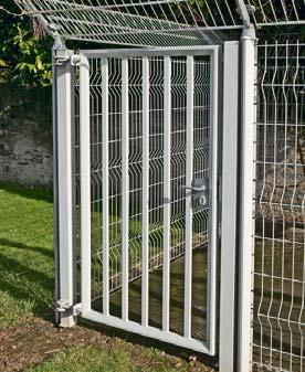 MODULAR Reversible accessories: gate delivered in right-hand push version, opening side does not need to be decided when