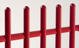 SECURITY AND STRENGTH RAILING Railing linking system with tamper-proof posts. 5 railing heights: 0.60m to 1.50m.