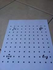 A pdf calibration image (showing dots in rows) may be emailed to the investigator. They would print the image onto 8.5 x 11 paper, and then take 8 photos of the paper from different angles.