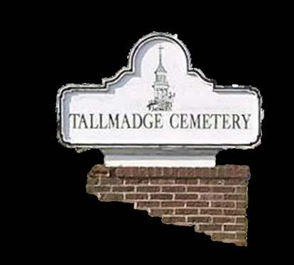 TALLMADGE MUNICIPAL CEMETERY Rules & Regulations 2018 The 12-acre cemetery is located south