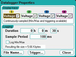 The accuracy of the logged voltage and current measurements are based on the type of module that is installed (basic, high-performance, precision, and SMU).