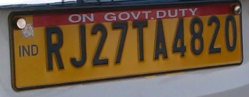 Figure 2: Number plate of Commercial Vehicle 3.