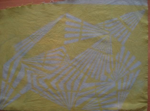 Figure 3. Anthotype: Woad dyed base colour over dyed with Turmeric. 3. Conclusion "The Artists go on boldly, and are not afraid to be Chemists, the Chemists gain courage and long to be Artists.