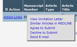 When you have requested a question from the list or written your own, you will receive an invitation to submit your manuscript. You will have 10 days to accept the invitation.