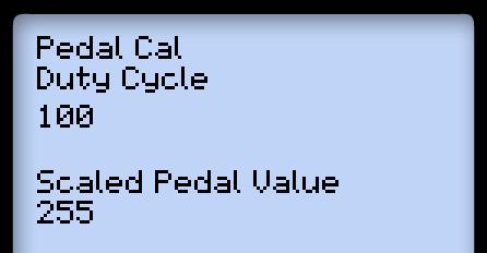 System Setup 5. Press the C footswitch to prepare for automatic selection of the Scaled Pedal Value and move the pedal from min. to max.