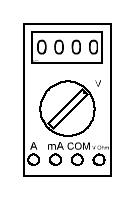 16 Replacing the picture of the multimeter by a symbol Also the multimeter can be represented in a simplified form Measuring device Symbol Description The voltmeter is indicated by a circle with the