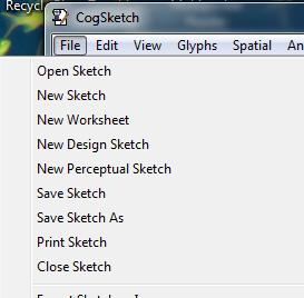 Creating a New Sketch There are four types of sketches We ll start with general sketches