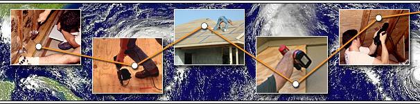 Sheathing Evaluation Checklist, Gable End Overhangs, Gable End Bracing, What to do if you re-roof. Basic steps for making yoru current roof more hurricane resistant: 1.