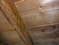 Page 3 of 13 Planking roof deck Plywood roof deck Oriented strand board roof deck Look along the sides of the rafters or trusses for a shiner that is a