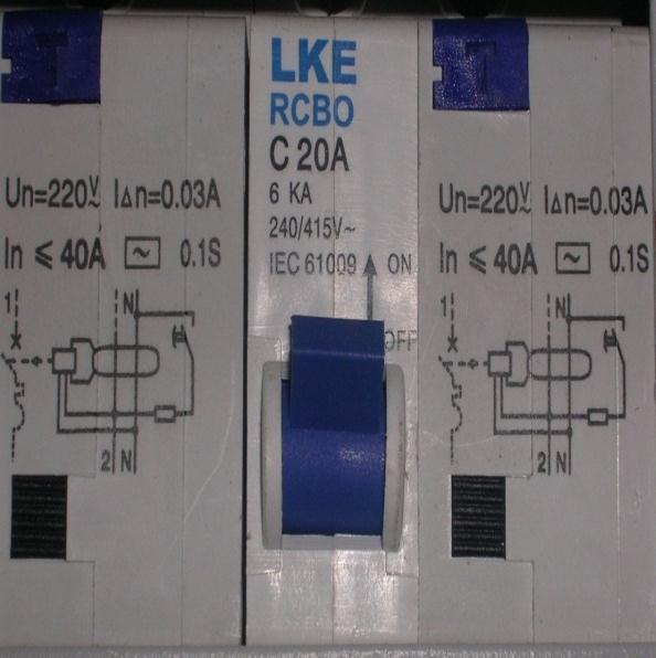 RESIDUAL CURRENT CIRCUIT BREAKER (RCCB) To ensure freedom from risk of shock it is important that the earth connection