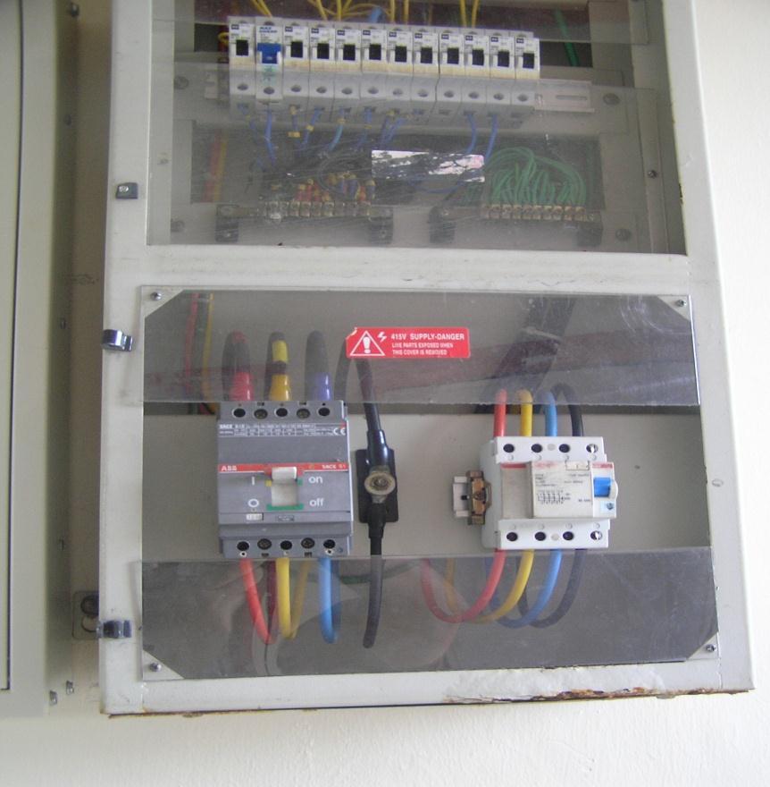 Circuit Breaker : ELCB : ELECTRICAL INSTALLATIONS ELCB A mechanical device to connect and cutout circuit It will cut off any
