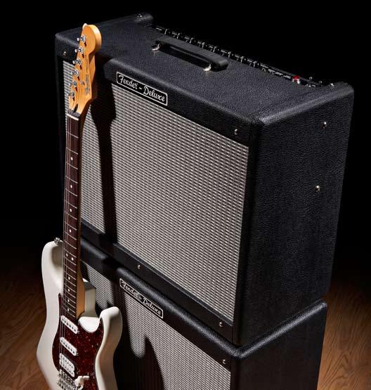 Although quite compact, the 15-watt, single-channel Pro Junior delivers big tone for studio and rehearsal work, and many players over the years have grabbed a pair of them for stage use.