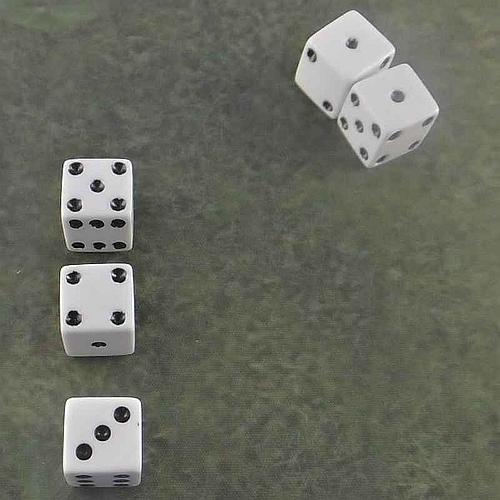 If you rolled 5, 4, 3, 1, 1 you trigger a Command Failure and give your opponent the two 1s.