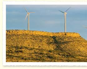 The strong, steady winds that blow over the plains of western Texas make this region highly suitable for wind farms.