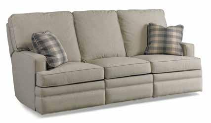 Arm H25 Seat H20 D20 Nail Trim: #2N Standard on Roll Arm Only (Front Panel Only) Wall Clearance: 12" Mechanism: M-Manual Arm: S Sock Back: K Knife Edge Back SOFAS, LOVESEATS & SECTIONALS H41