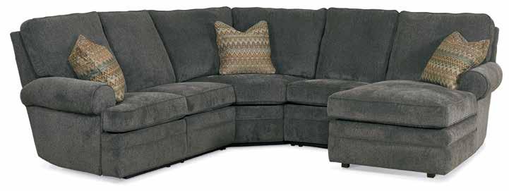 Seat H20 D20 7116MXB Alexander Manual Armless Recliner Nail Trim: #2N Standard on Roll Arm Only (Front Panel Only) Standard Throw Pillows: (2) #21 WR (Fabric Only) Mechanism: P-Power on 7121-PSB